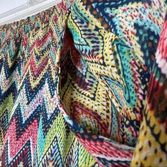 Umgee Boho Style Lined Palazzo Pants w/ Pockets L - Picture 5 of 10